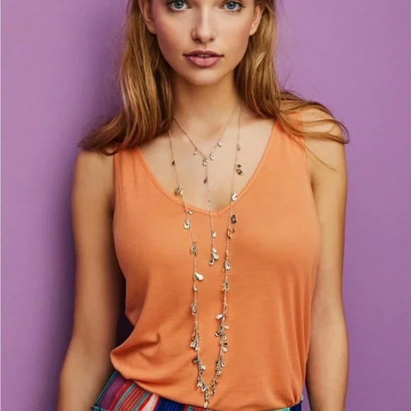 NWT KENDRA SCOTT long Bella necklace in Rose gold - Picture 7 of 7